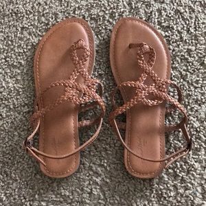 Cognac/Brown Women's Anabel Braided Sandal